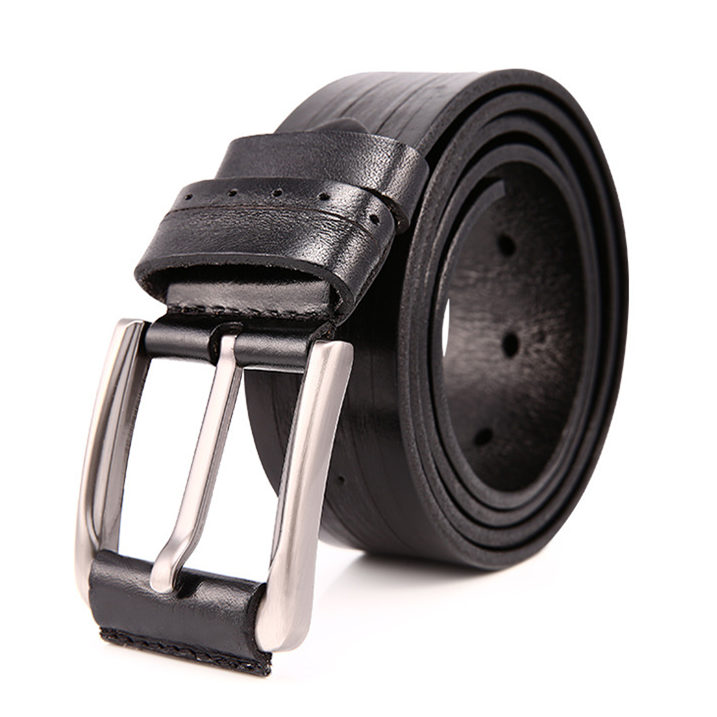 Black Classic Leather Belt