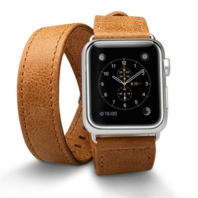 Brown Double Tour Apple Watch Band 38mm 42mm