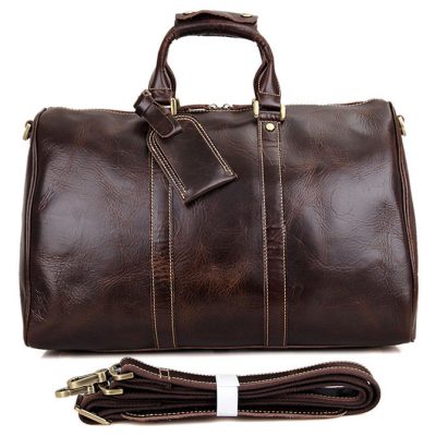 Classic Leather Duffle Bag