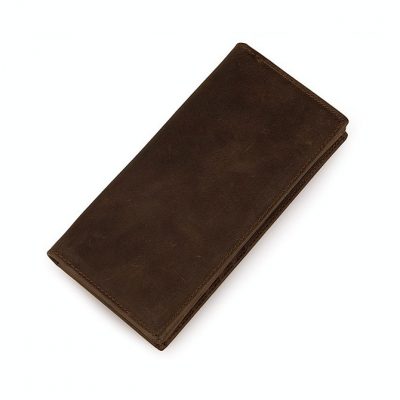 Dark Brown Leather Wallet Card Holder Wallet