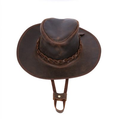 Vintage Leather Cowboy Hat