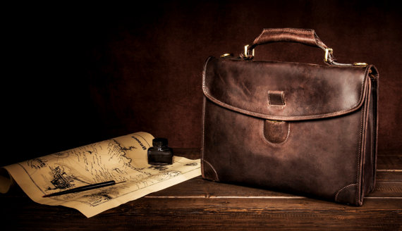 Genuine Handmade Leather Mens Laptop Bag Bussiness Bag