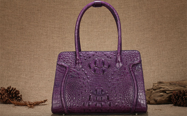 Alligator handbag for women