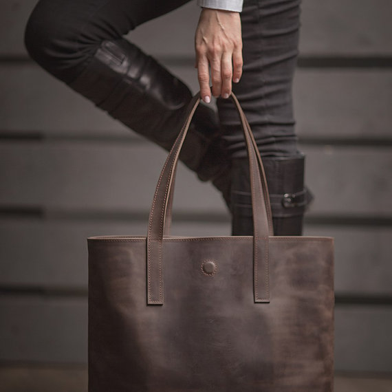 Genuine Leather Tote Bag