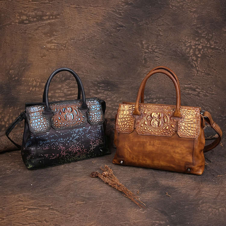 Genuine leather handbags for women