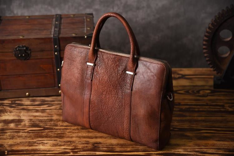 Handmade Leather Briefcases,Leather Briefcase for Men and Women