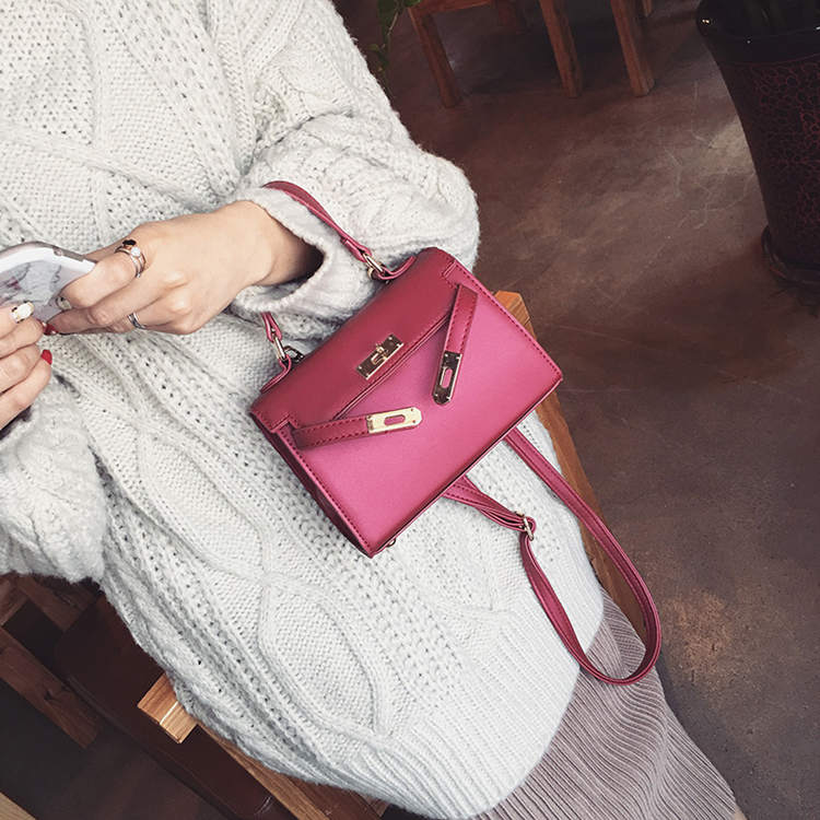 leather female shoulder bag