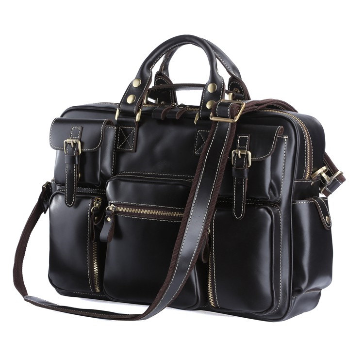 Black Leather Briefcase