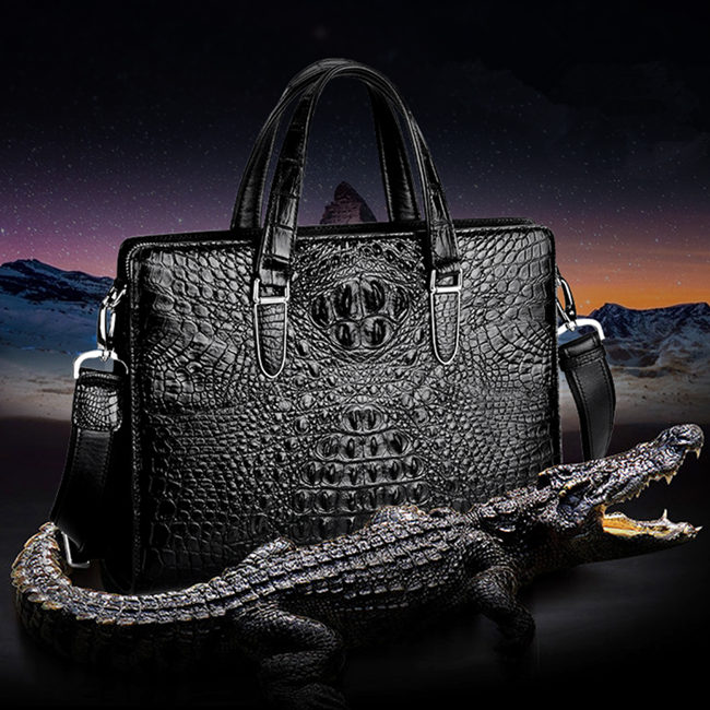 Alligator Briefcase and Crocodile Briefcase