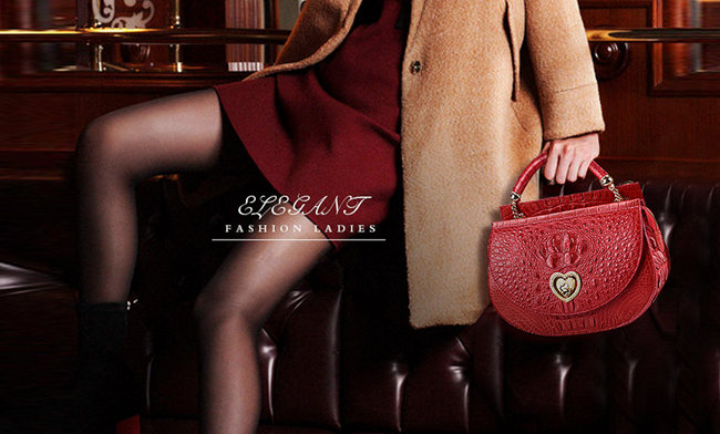 Red Crocodile Purses and Alligator Purses for Women