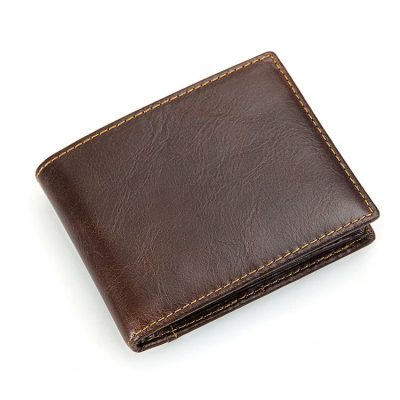Vegetable Tanned Leather Wallet, Men’s Leather Wallet