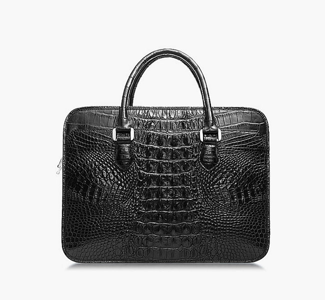 crocodile leather briefcase for men