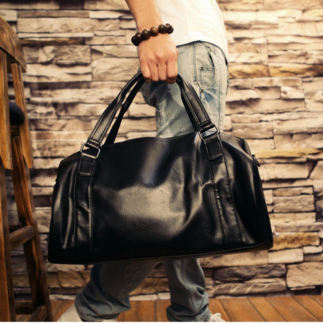 Elegant Leather Gym Bags