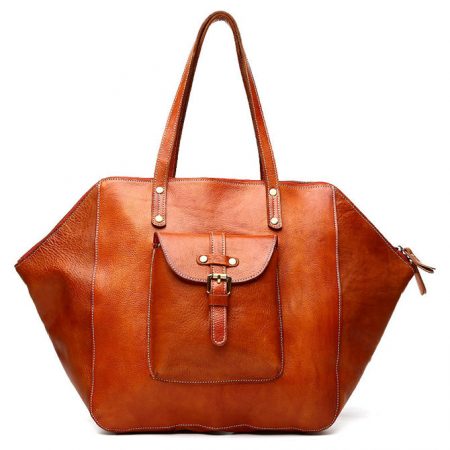 Genuine Leather Tote Bag, Handmade Leather Tote Bag