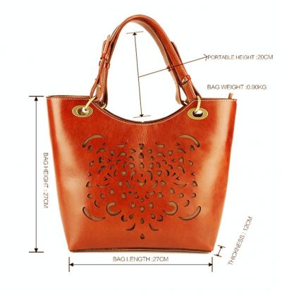 BG New Leather Handbag-size