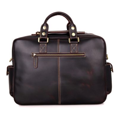 VANGOSEDUN casual leather briefcases-Back