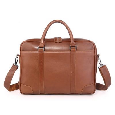 Classic Business Leather Briefcase-Front