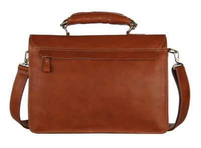 Classic Leather Briefcase-Back