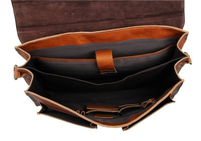 Classic Leather Briefcase-Inside