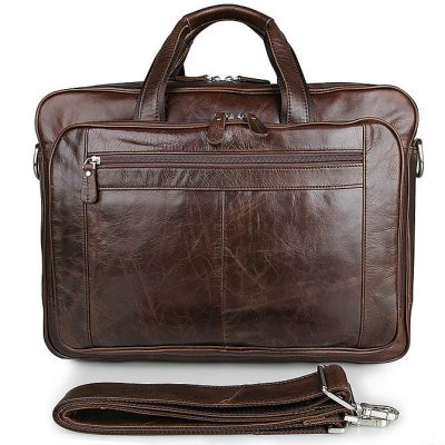 Vintage Leather Briefcase, Handmade Full Grain Leather Briefcase