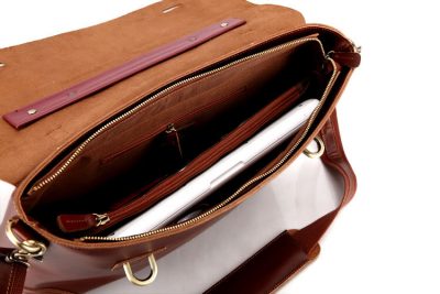 Fashion Leather Messenger Bag-Inside