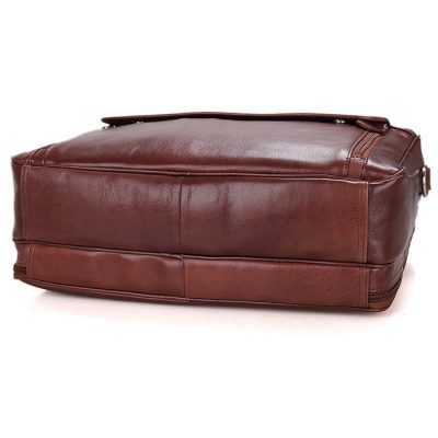 Leather Laptop Bag For Men-Bottom