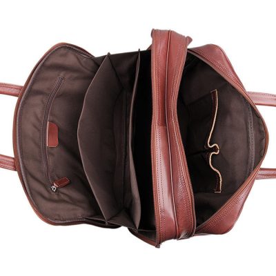 Leather Laptop Bag For Men-Inside