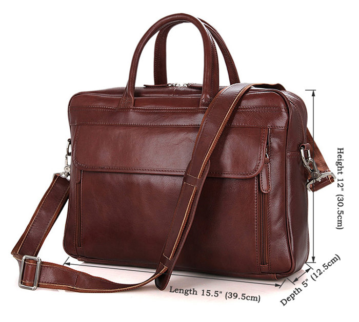 Leather Laptop Bag Briefcase For Men
