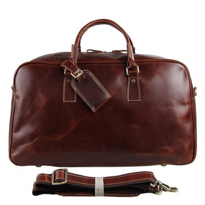 Leather Travel Luggage Bag