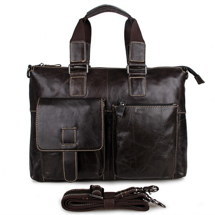 Men and Women's Leather Laptop Messenger Bag / Tote Bags