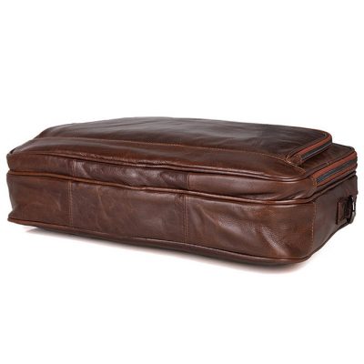 Noble Leather Laptop Bag-Bottom