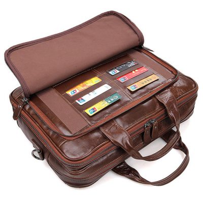 Noble Leather Laptop Bag-Front