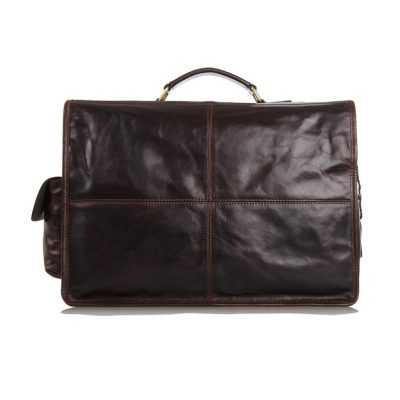 Noble Leather Messenger Bag-Back