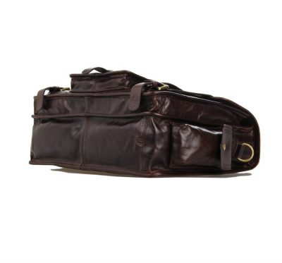 Noble Leather Messenger Bag-Bottom