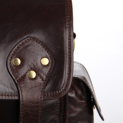 Noble Leather Messenger Bag-Details