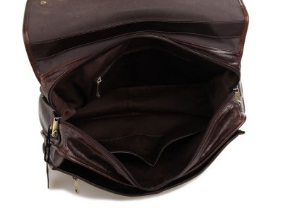 Noble Leather Messenger Bag-Inside