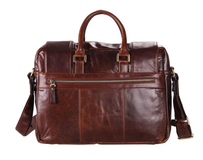 Personality Men's Leather Briefcase Messenger Bag