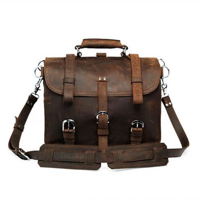 Retro Leather Messenger Bag