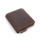 Zipper Around Leather Wallet
