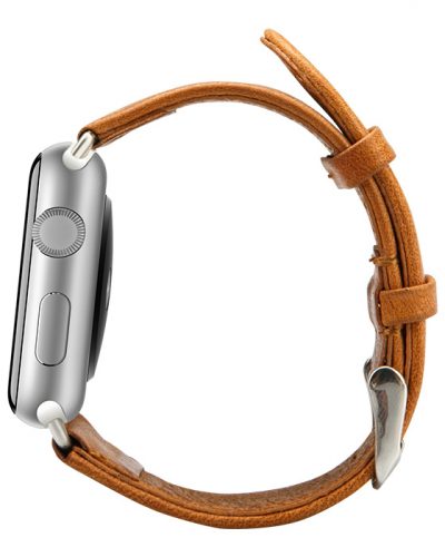 Brown Apple Watch Band-Side