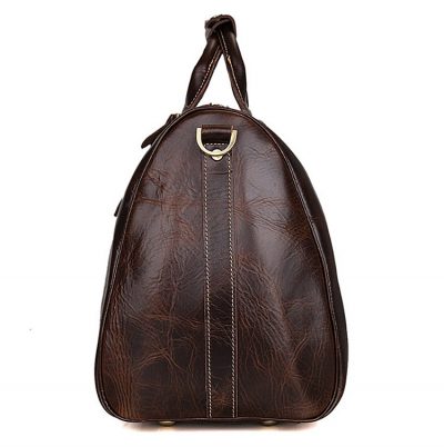 Classic Leather Duffle Bag-Side