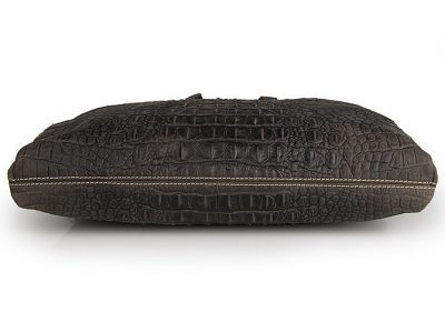 Crocodile Embossed Laptop Bag-Bottom