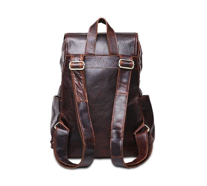 Fashion Leather Travel Backpack For Men