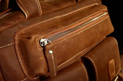 Fashion outdoor Leather Backpack-Details