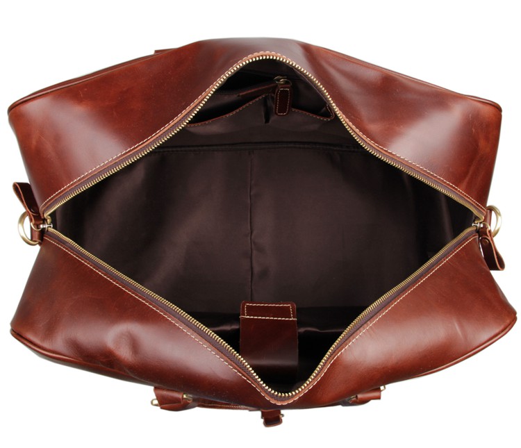 Leather Travel Duffle Bag Luggage Bag