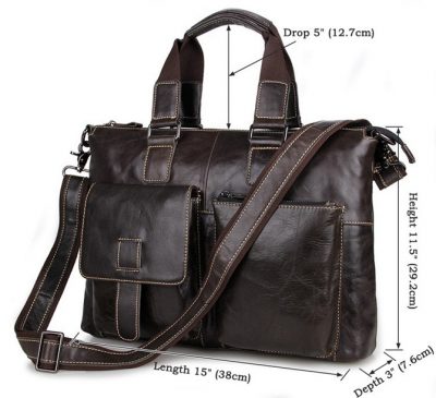 Men and Womens Laptop Messenger Bag-Size