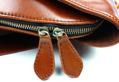 Stylish Leather Backpack-Zipper