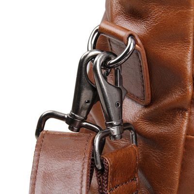 Unisex Leather Briefcase Laptop Bag-Details