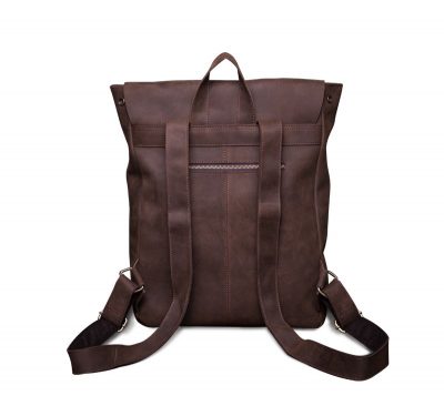 Vintage Genuine Leather Backpack-Back