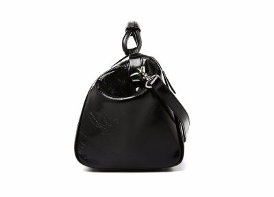 Black Designer Genuine Leather Handbag-Side